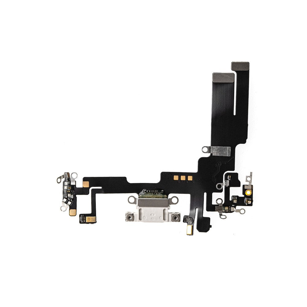 Red Charging Port for iPhone 14-White Red Charging Port for iPhone 14-White